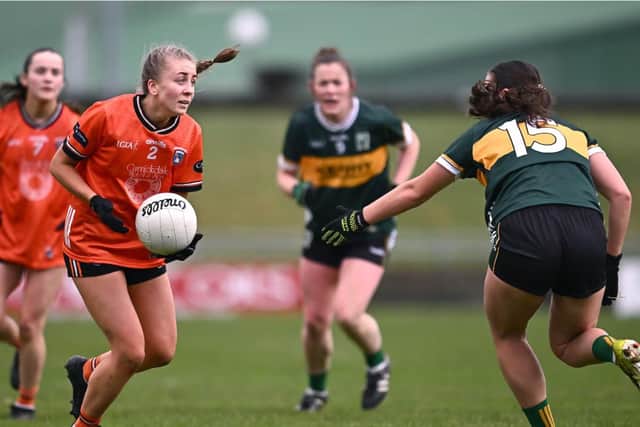 Armagh's Maeve Ferguson has impressed in 2025, being named on the NFL Division 1 'Team of the League'. Pic: Sportsfile