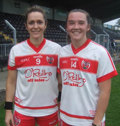 Club  legend Caroline O'Hanlon (left) and rising star Caitriona O'Hagan will be key figures for Carrickcruppen in Saturday's county final