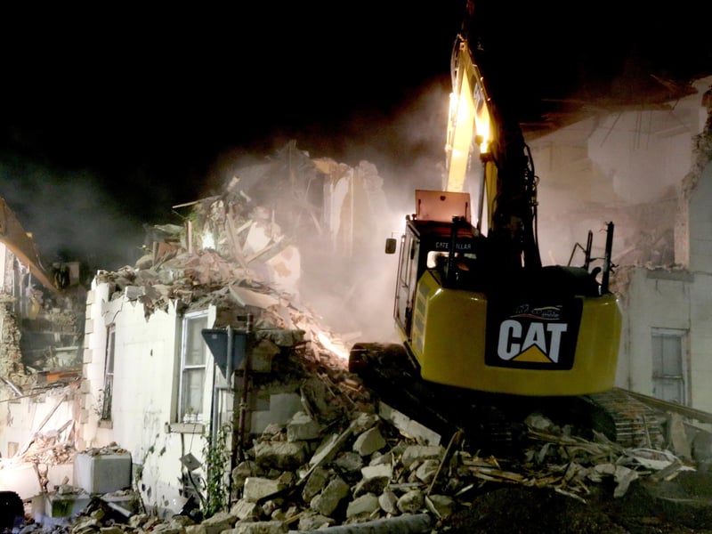 The Antrim Arms in Ballycastle which has been demolished.