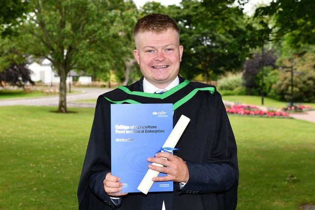 Marcus Murdock from Newry graduated from Loughry Campus with a Degree in Food Business Management at the CAFRE Graduation Ceremony.