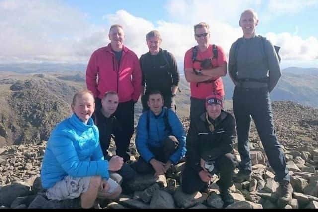 Two of the group with friends on a previous outing.