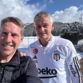 United We Stand editor Andy Mitten with former Manchester United manager and club legend Ole Gunnar Solskjaer.