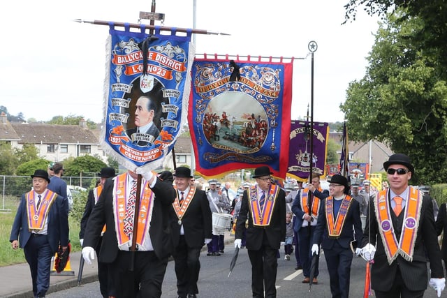 All the colour and spectacle of the Ballycastle Twelfth parade. Credit McAuley Multimedia