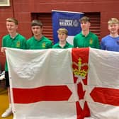 Boys from 4th Newtownabbey and 1st Greenisland at the national table tennis finals.