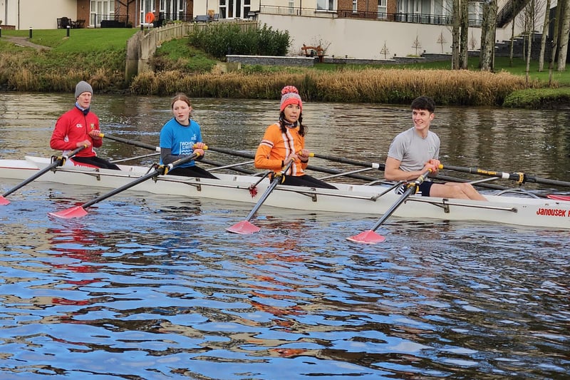 Pictured at Bann Rowing Club's annual Boxing Day Races.