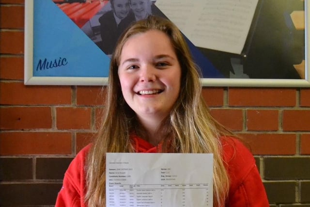 Laurelhill student Anna Russell celebrates fantastic GCSE success with 2A stars, 4As and 4Bs