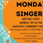 The Monday Singers are a community singing group in Garvagh. Credit Karin Eyben