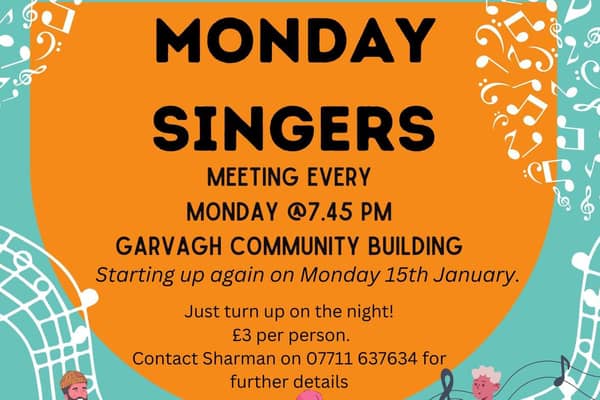 The Monday Singers are a community singing group in Garvagh. Credit Karin Eyben