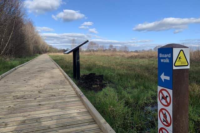 The new Boardwalk at the Montiaghs Moss Nature Reserve has opened to the public says Armagh, Banbridge and Craigavon Councillor Peter Lavery.