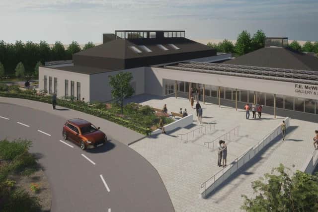 An artist's impression giving the full measure of the redesign plans, which include a new entrance. Image: submitted