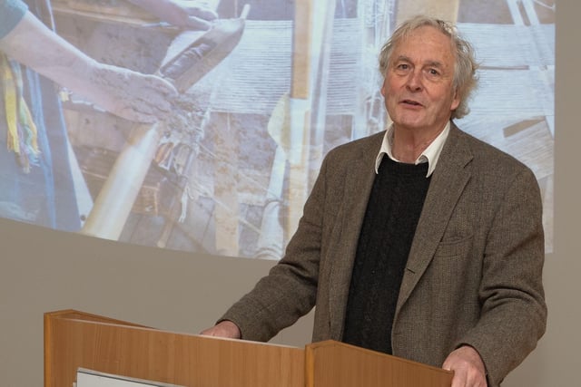 Hector McDonnell of Glenarm Castle speaking at the launch event.