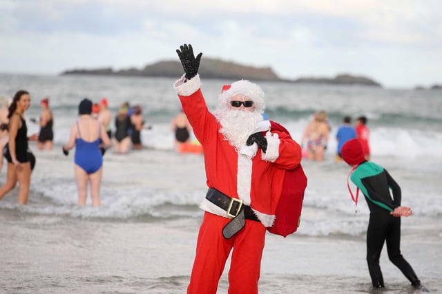 The main man pictured at the Polar Plunge at East Strand in Portrush