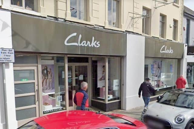 The Larne branch of Clarks closed this month.  Photo: Google maps