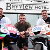 Three riders who will be racing at this year’s Armoy Road Races (LtoR); Neil Kernohan, Paul Jordan and Adam McLean. Credit Pacemaker Press