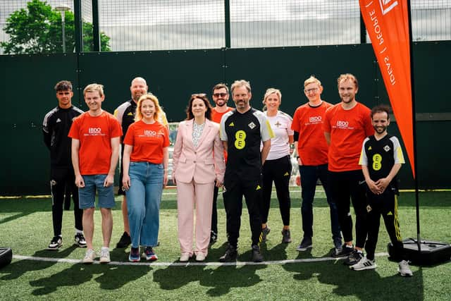 BDO NI and Irish FA representatives at the tournament.