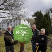 (l-r) Nial Kirkpatrick (Centra), Frankie Cunningham (Dervock Community Ass &amp; Lynn McCracken (Centra)