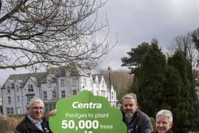 (l-r) Nial Kirkpatrick (Centra), Frankie Cunningham (Dervock Community Ass &amp; Lynn McCracken (Centra)