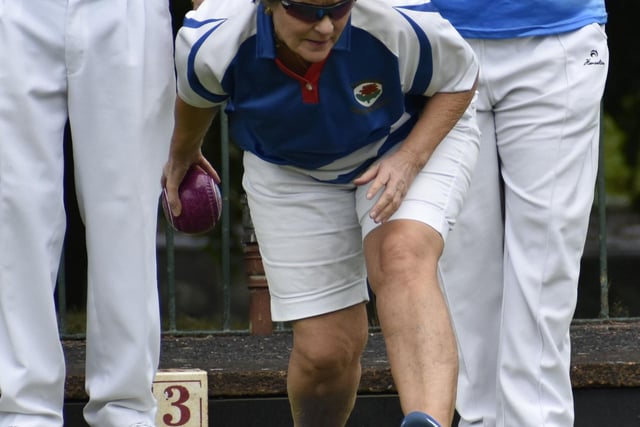 Joanie plays her part in the match
