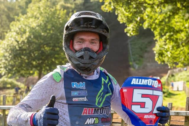 Lisburn’s Richard Bird is the 2023 MX Nationals Experts MX1 champion. (Pic supplied by Maurice Montgomery).