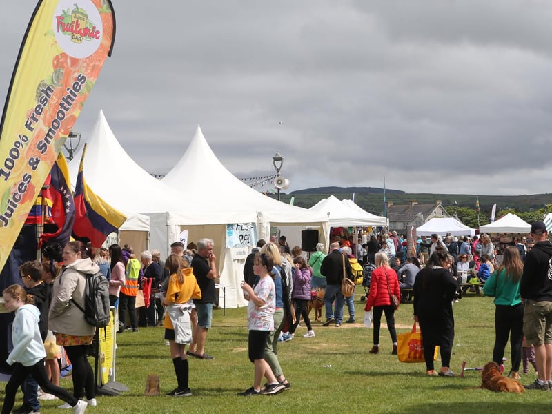 Ballycastle was packed on Saturday for the festival events.