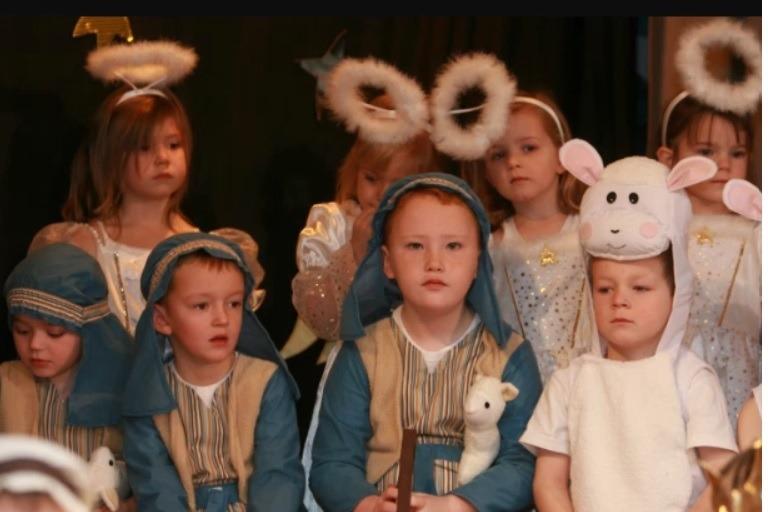 Eden PS pupils pictured on stage during the school's 2010 Nativity play.