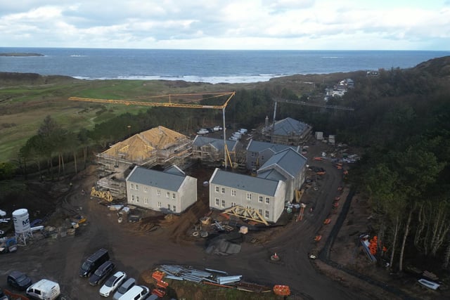 Dunluce Lodge, Northern Ireland’s newest five-star hospitality venue, has announced it will open this Autumn in Portrush. Pictured is the venue during the building process.