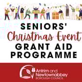 Applications for the Seniors’ Christmas Events Grant Fund open on September 4. Pic: Antrim and Newtownabbey Borough Council.