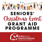 Applications for the Seniors’ Christmas Events Grant Fund open on September 4. Pic: Antrim and Newtownabbey Borough Council.