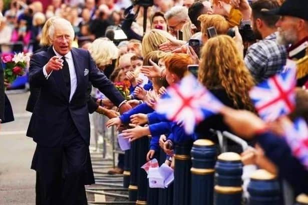 King Charles during a visit to Hillsborough