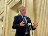 Economy Minister Conor Murphy has rowed back from comments he made around whether the British Heart Foundation should have been warned that Michael McMonagle was under police investigation. Photo: David Young/PA Wire
