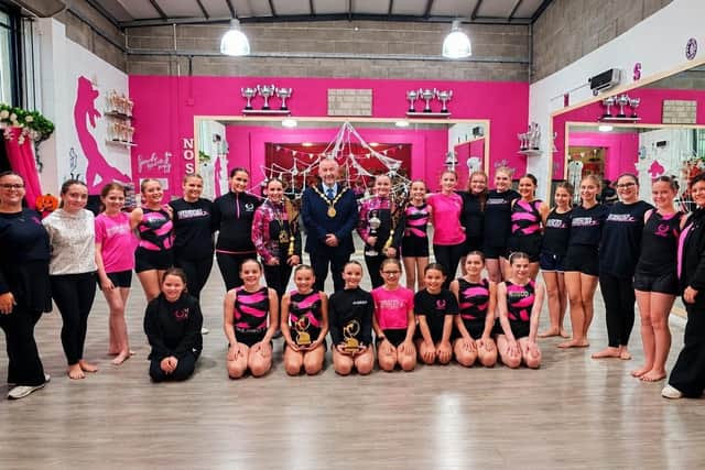 Mayor Brian Higginson recently visited the Naomi Orr School of Dance in Lisburn. Pic credit: NOSOD