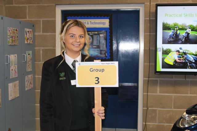 Mackenzie one of the St Patrick's prefects, leading the way on Open Night