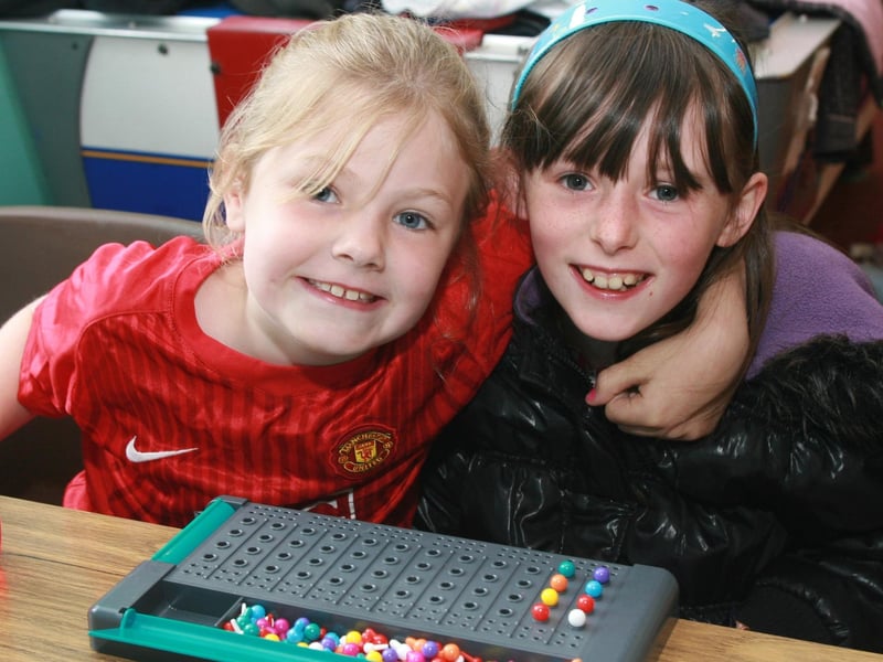 Jennifer Patton and Lauren Browne pictured at Greenisland and Knockagh Youth Centre's summer scheme. ct28-010tc