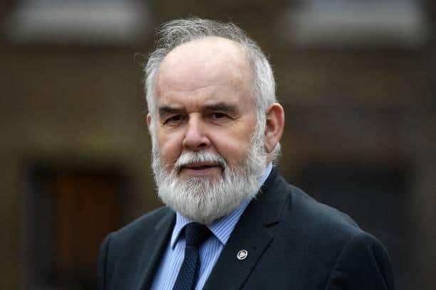 Mid Ulster MP Francie Molloy has called for a protcol on the display of flags which would work in Cookstown and across Mid Ulster. Credit: DANIEL LEAL/AFP via Getty Images)