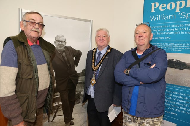 Mayor of Causeway Coast and Glens Borough Council, Councillor Steven Callaghan meets members of the public at the launch of Coleraine Museum’s new exhibition ‘People and Places’.