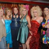 Karen Glanville, Cathy Turkington, Melanie Burroughs, Carlene Shanks, Nadine Shanks and Cathy Burns backstage at the Shek Hair Group night for the N.I. Hospice held in the Highways Hotel in 2007.