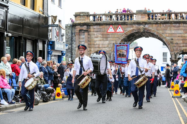 Curran Flute Band taking part in the Apprentice Boys parade on Saturday.