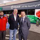 Pictured at the launch of Maxol Belvoir following its £3.6M investment and transformation is from left: Mark McCammond, Retail Director at Henderson Group, Site Manager Peter Mailey, Barry McMullan, Director at The Maxol Group and Brian Donaldson, CEO, The Maxol Group. Photo by Philip Magowan / Press Eye