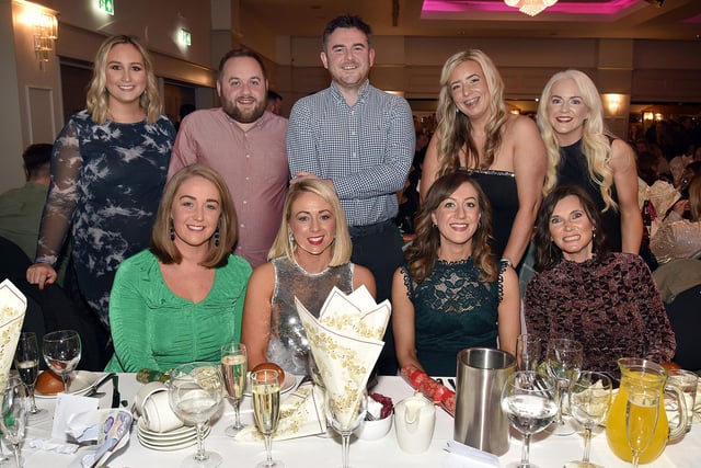 Some of the many Terex, Lurgan, staff who had a great night out at the Seagoe Hotel Christmas Party Night on Friday 8th December. PT50-267.