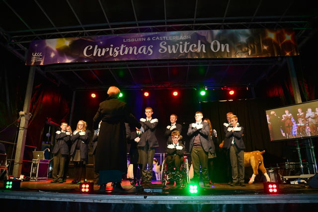Beechlawn School Makaton Choir performed at the festive event