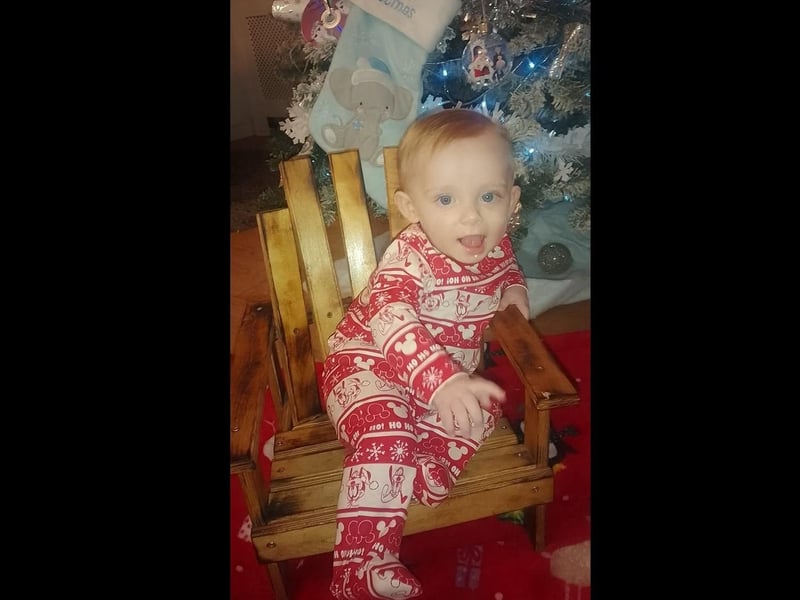 First Christmas for Blaze (9 months old).