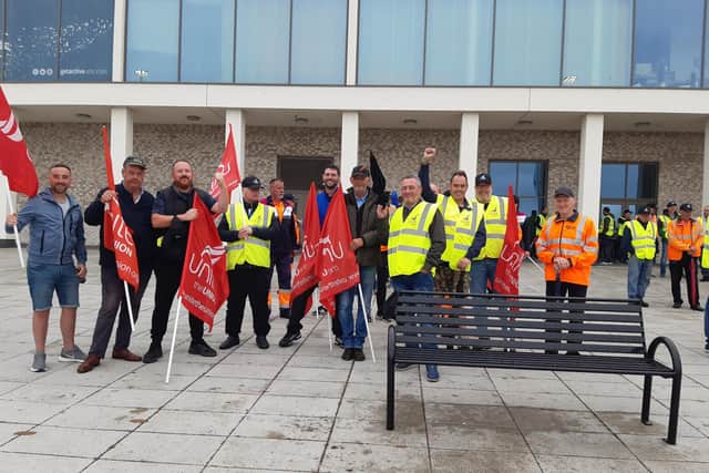 Armagh, Banbridge and Craigavon Council workers remain on strike as talks continue between management and unions.