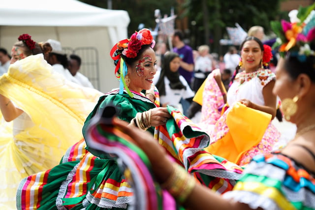 The spectacular Belfast Mela Carnival parade took place on Saturday.