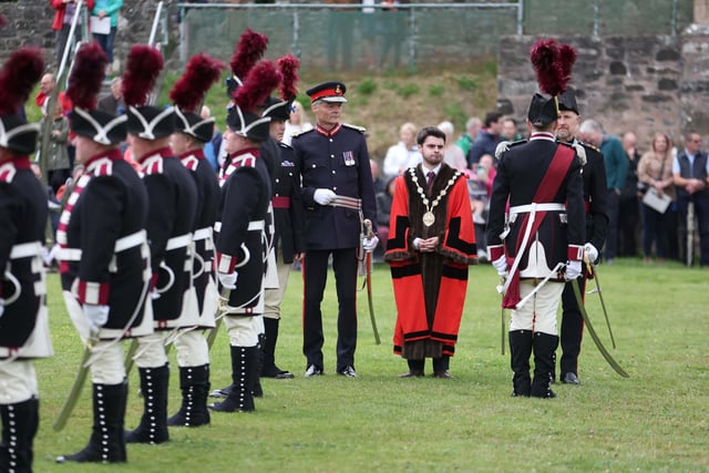 The Hillsborough Fort Guard being inspected