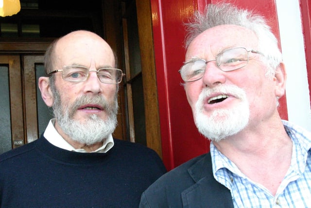 Jake Patterson and Tom O'Neil pictured at the Lammas Fair in 2007.