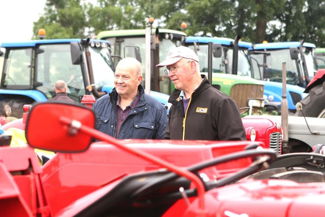 Pictured at the John Cusick Memorial tractor run in Armoy on Saturday with all proceeds going the the Castle Tower School. Credit: MCAULEY MULTIMEDIA