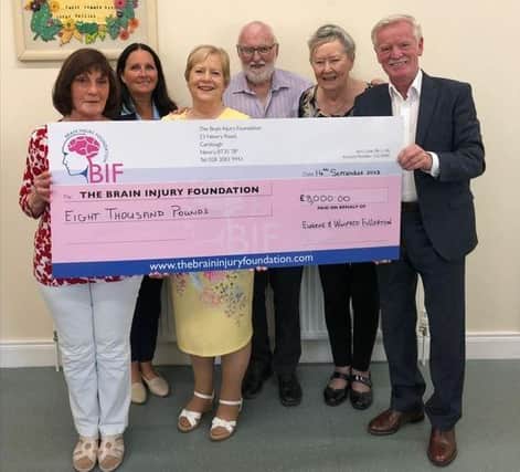 From left: Bronagh Rooney chairperson BIF; Olive Hawthorne, manager; Winifred Fullerton; Frank Dologhan BIF; Aileen Dologhan BIF; Eugene Fullerton.