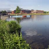 Craigavon Lakes and Civic Centre. INPT24-300.