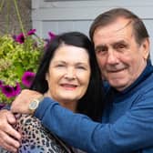 Gerard Greene from Craigavon, with his wife Margaret, is backing a Cancer Research UK campaign  for lung cancer screening. Picture: released by Cancer Research UK