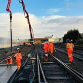 Track engineering works will be carried out over the Easter week. Picture: Translink
